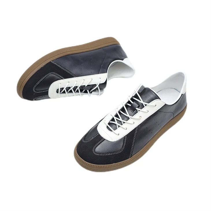 Soft Round Head Lace-Up Plate Shoes (4)